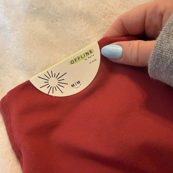 red aerie biker shorts - Picture 3 of 3